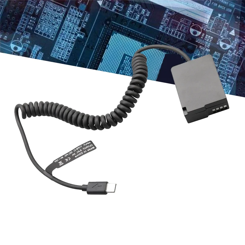 DMW-BLC12 Фиктивный аккумулятор DMW-DCC8 PD USB-C Соединитель для Panasonic GX8 FZ1000 FZ300 FZ200 G6 G7 G80 G81