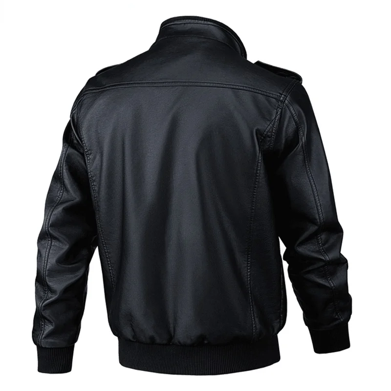 Куртка мужская демисезонная из экокожи 5XL 6XL | Мужская одежда