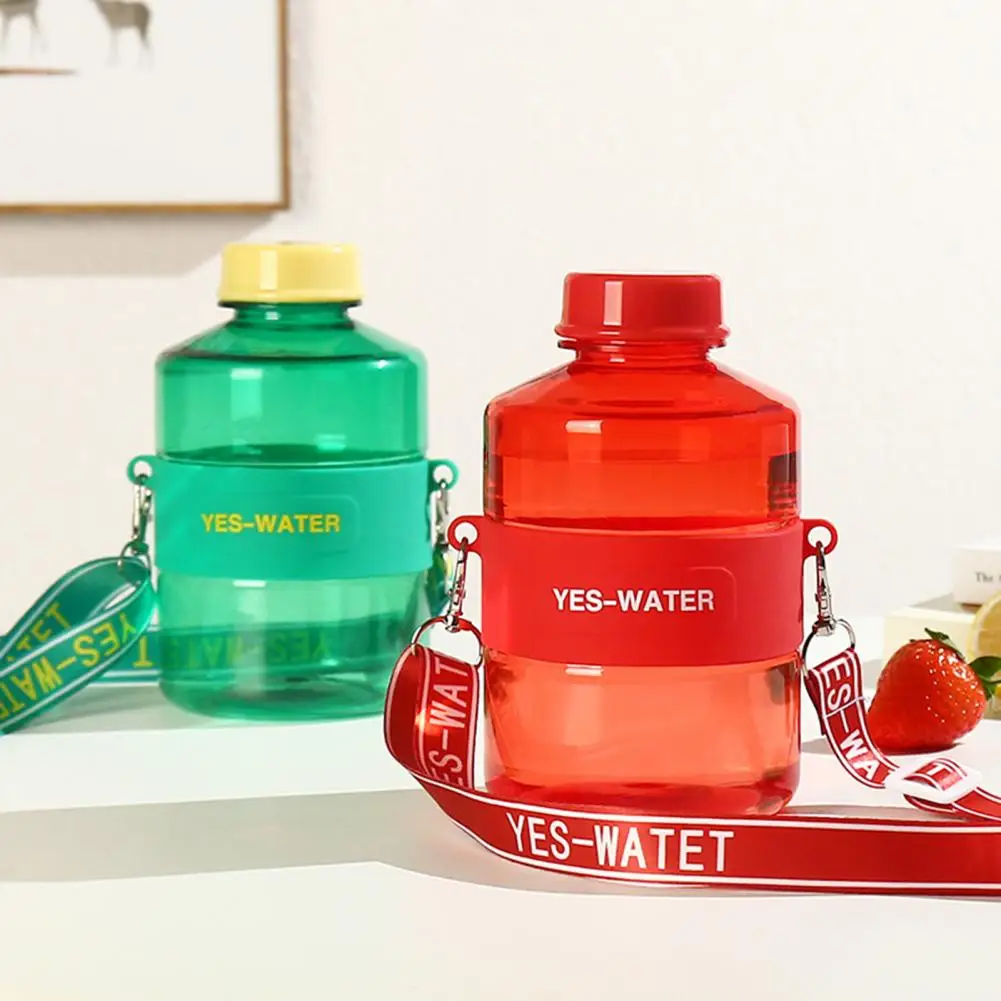 Reusable Plastic Water Bottle Widened Mouth 4 Colors Reliable Practical Water Kettle  Big Water Kettle    Water Kettle images - 6