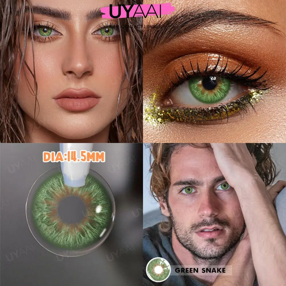 2 шт. Модные Контактные линзы для макияжа мужчин и женщин