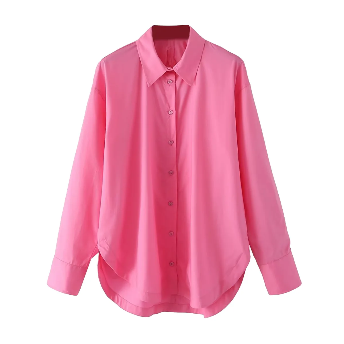 

Women Fashion Back Open Heart Shaped Poplin Shirts Vintage Long Sleeve Front Button Female Blouses Blusas Chic Tops