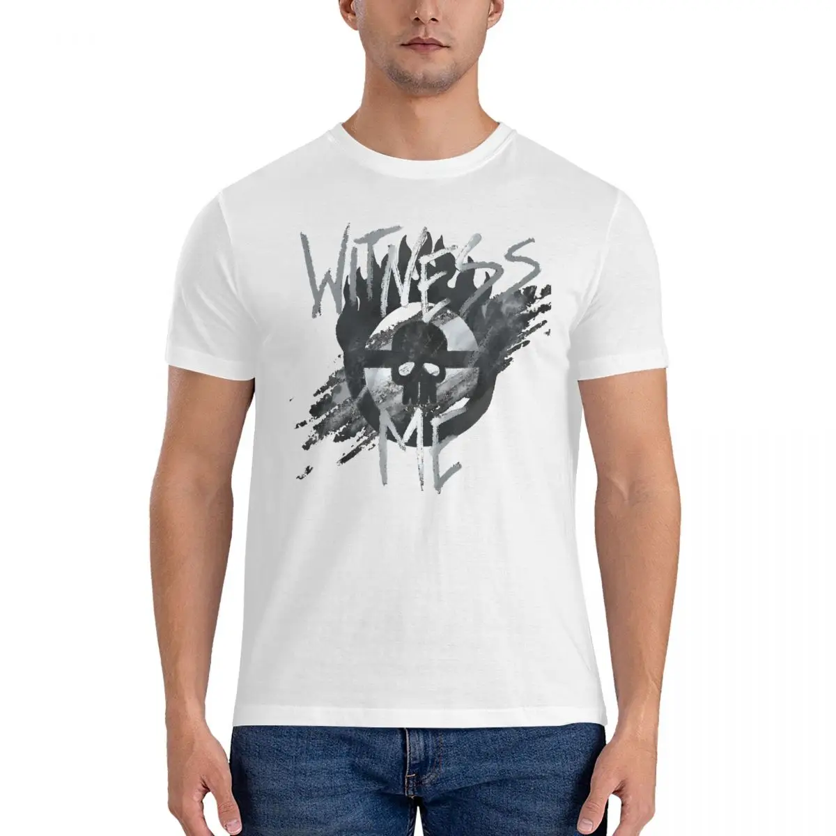 Мужские футболки WITNESS ME хипстерская футболка M-Mad Max с короткими рукавами и круглым