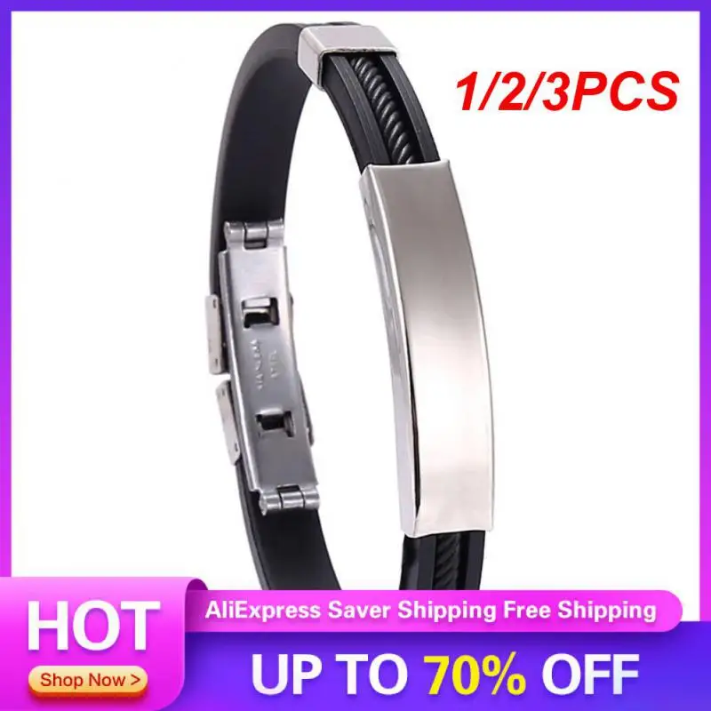 1/2/3 шт. мужской браслет из титановой ионной терапии