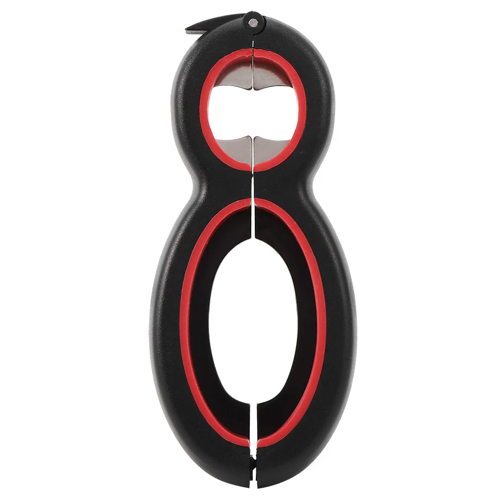 

Multifunctinal Stainless Steel 6 in 1 Bottle Can Opener Corkscrew for Bar Restaurant Use