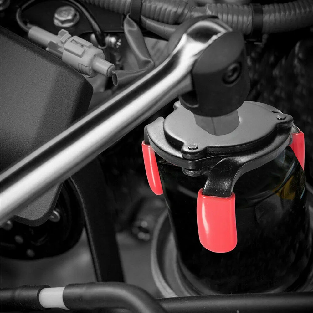 

Durable Portable Practical Reliable Oil Filter Wrench Auto Hand Tools Universal Adjustable Parts Remover 3-Jaw