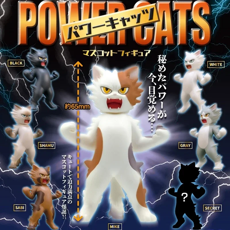 Аниме Super Saiyan Cat Рисунок-Qualia Power Cats Слепая Коробка Коллекционное Украшение Стола