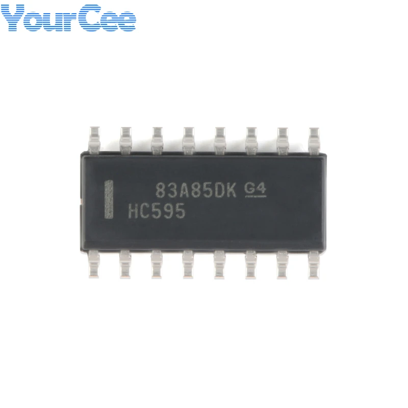 

10 шт. оригинальный SN74HC595DR SOIC-16 8-bit Shift Register of Tri-state DVR