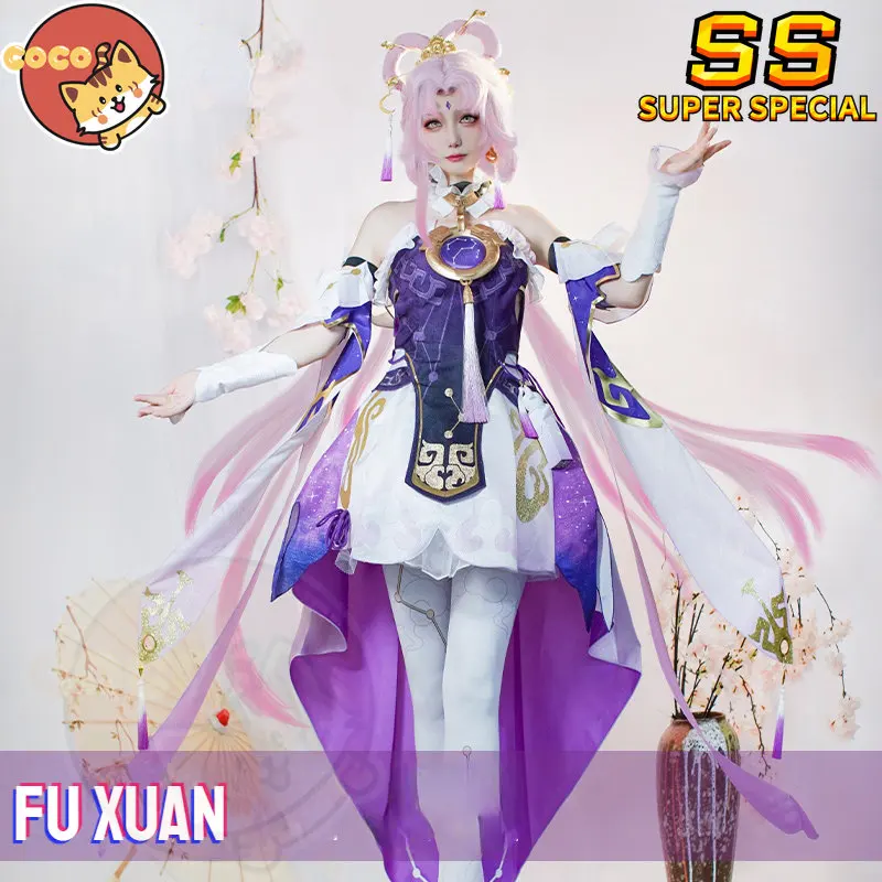 

CoCos-SS Game Honkai Star Rail Fu Xuan Cosplay Costume Game Star Rail Cos Xianzhou Alliance FuXuan Costume and Cosplay Wig