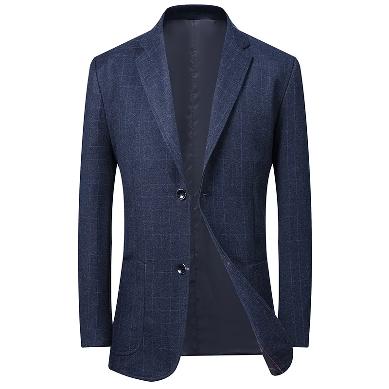 Новый костюм куртка Мужские Модные топы приталенные красивые осенне-зимние