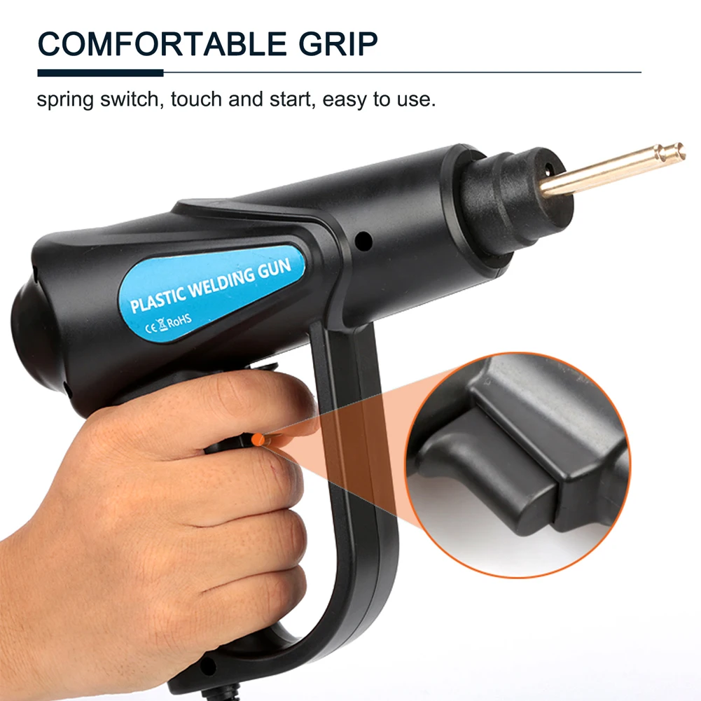 

70W Car Bumper Hot Stapler Gun Plastic Welding Machine Repair Kit with 200Pcs Staples Welding Tool