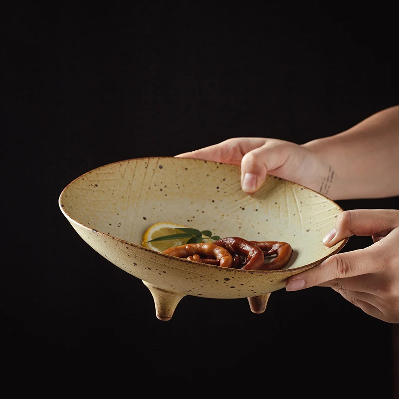 

Vintage Full Tableware Plate Set Dinnerware Snack Dish Fruit Children Dishware Plate Set Trinket Dish Assiette Set of Dishes