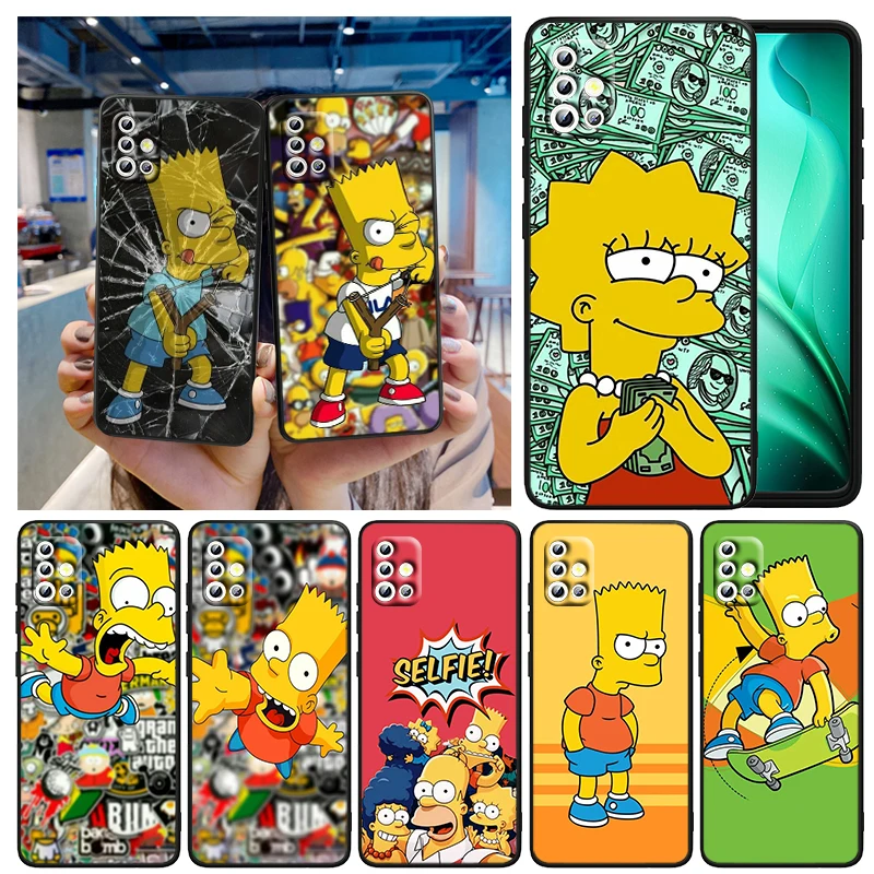 

Anime Disney The Simpsons For Samsung A73 A72 A71 A54 A53 A52 A51 A42 A33 A32 A23 A22 A21S A13 A04 A03 5G Black Phone Case