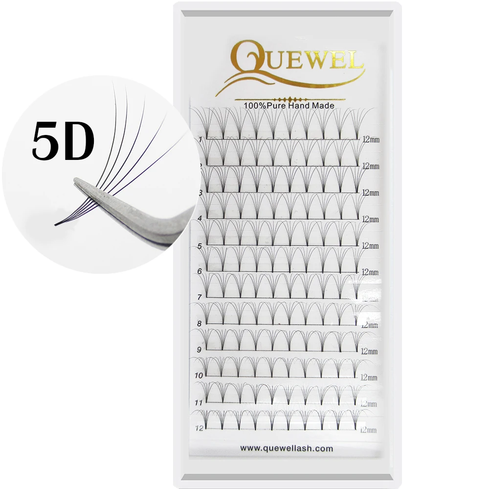 Premade Volume Fans Lash Russian Volume Professional Eyelash Extensions C&D Curl Eyelash Extension Faux Mink Quewel 3D/4D/5D/6D