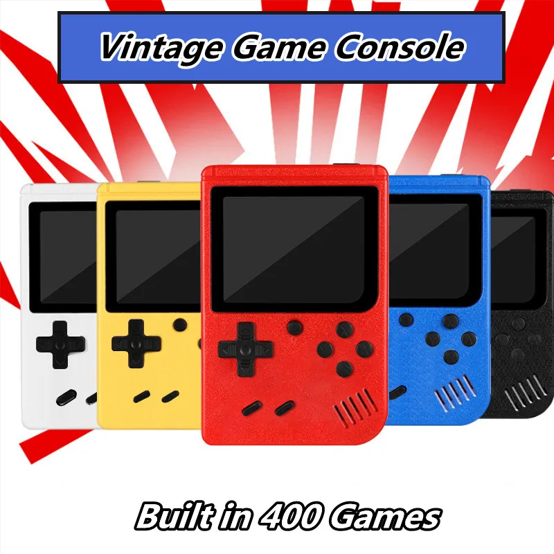 

Портативное 8-битное мини-игровое устройство портативные игровые плееры встроенные 400 В 1 классические игры цветной ЖК-дисплей Ностальгичес...