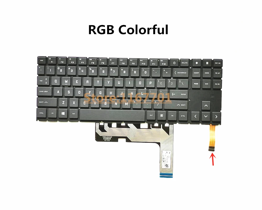 Laptop US Monochrome/RGB backlit Keyboard Shell/Case for HP OMEN 6 15-EN 15-EK TPN-Q238 Q236 M00667-001 M00666-001 L98946-001 |