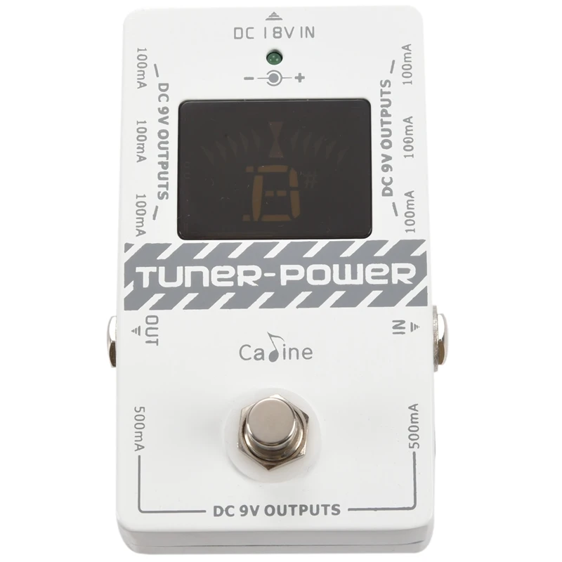 

Caline Cp-09 2-In-1 Tuner And Power Supply True Bypass For Dc 9V Electric Guitar Effect Pedal Eight Isolated Outputs Multifuncti