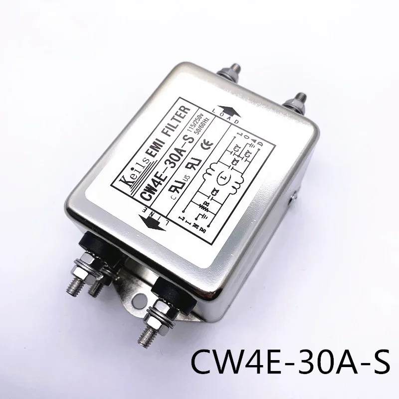 Фото Фильтр мощности 220 В постоянного тока 20A30A Очиститель мощности CW4E-30A-S Фильтр переменного тока №1