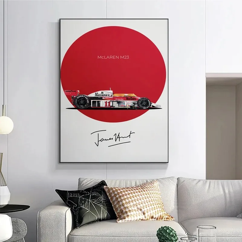 Aston Martin F1 AMR23 Формула 1 Гоночный Постер Печать На Холсте Современный Стиль
