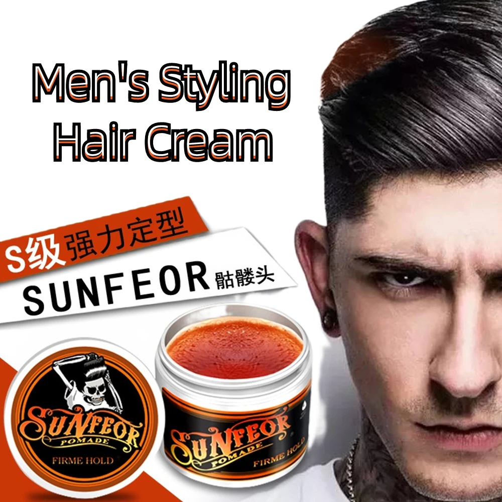 

Barber Professional Hair Wax Strong Hold Hair Gel For Men Hairstyle Non Greasy Low Shine Natural Styling Hair Clay