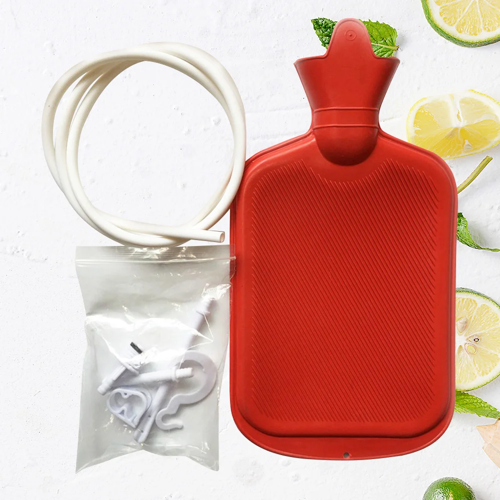 

2000ml Reusable Enema Kit Rubber Hot for Enama(Red)