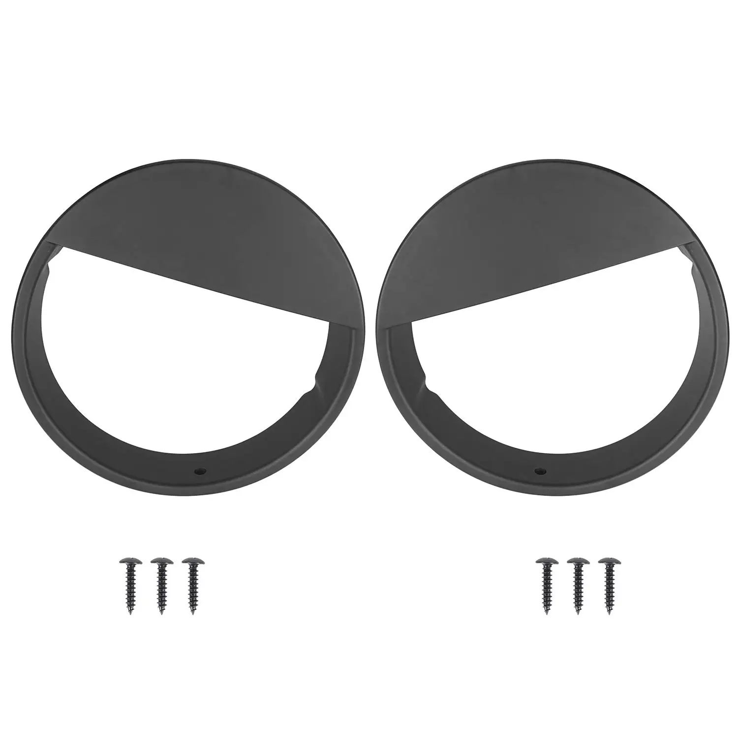 

Матовые черные рамки для фар Angry Bird, совместимые с Jeep Wrangler TJ 1997-2007 гг., пара