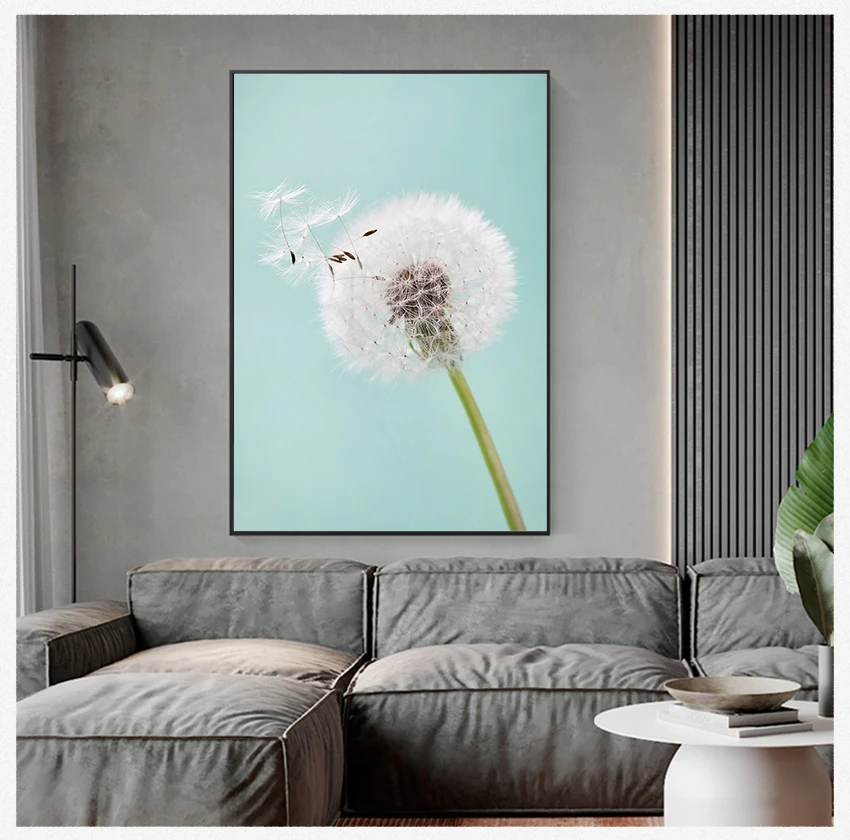 

Leaf Cuadros Decoracion Salon Wall Art Painting F Living Room Decor 5-05 Ocean Landscape Canvas Poster Nordic Style Beach Plant