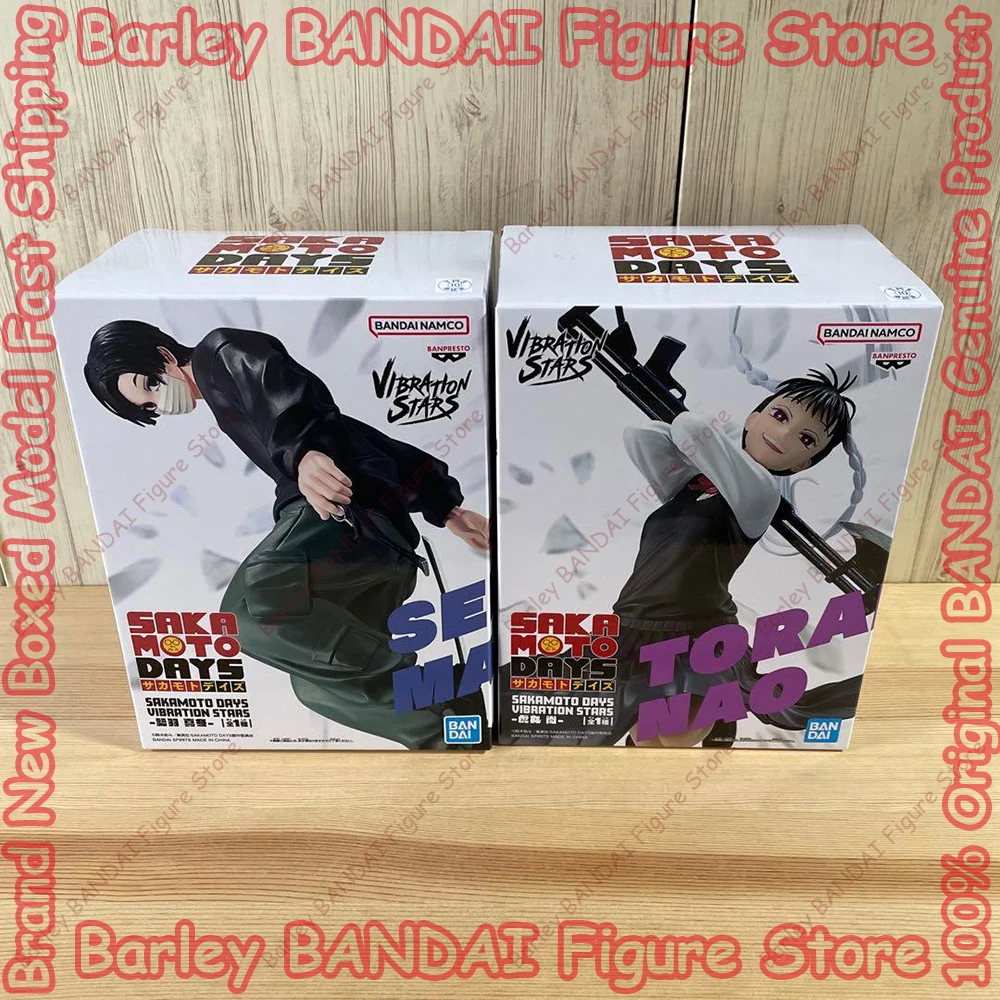 Фото Оригинал в наличии BANPRESTO Sakamoto Days вибрационные звезды Seba Mafuyu Toramaru Nao аниме фигурки модель в штучной упаковке игрушки праздничные подарки №1