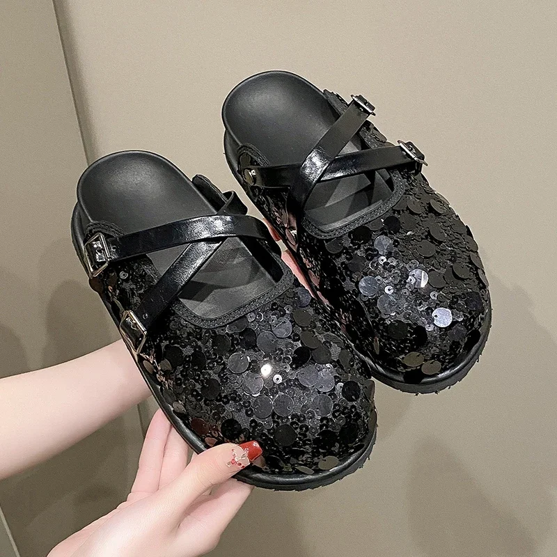 Тапочки Baotou женские на толстой подошве весна-лето 2024