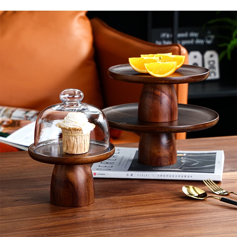 Тарелка с фруктами акации десертный торт на высоких ножках гостиная конфеты