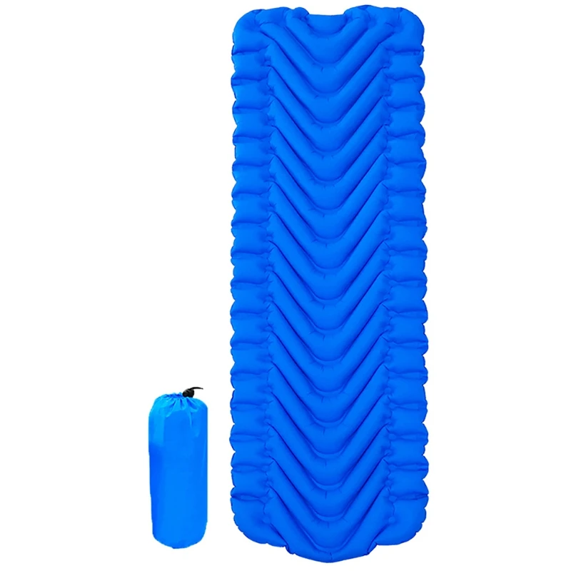 

Portable Outdoor Inflatable Mattress Camping Mat Ultralight Waterproof Foldable Camping Travel Cushion Sleeping Pad