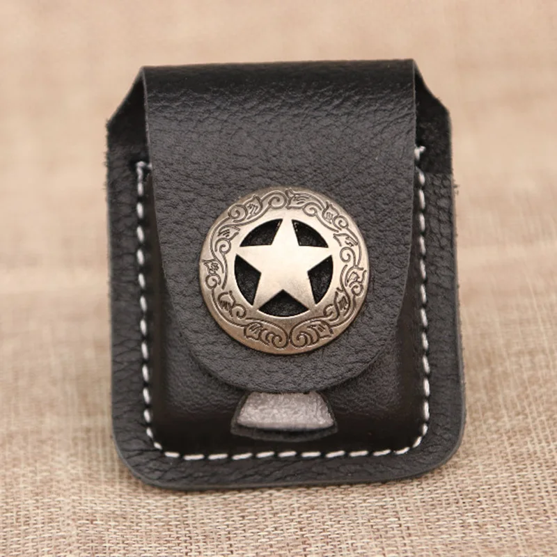 Чехол для зажигалки из натуральной кожи защитный рукав воловьей кобура хранения
