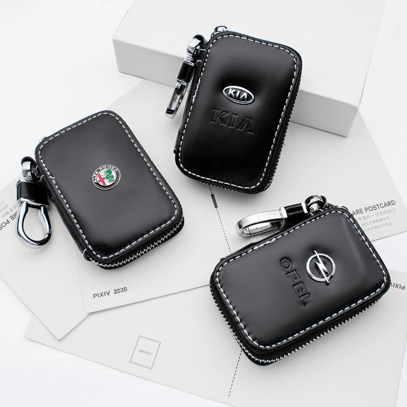

Car Styling Leather Car Function Keychain Bag Fashion high-end Zipper Wallet Case For BMW M3 M5 E36 E46 E60 E90 E92 X1 F48 X3 X5