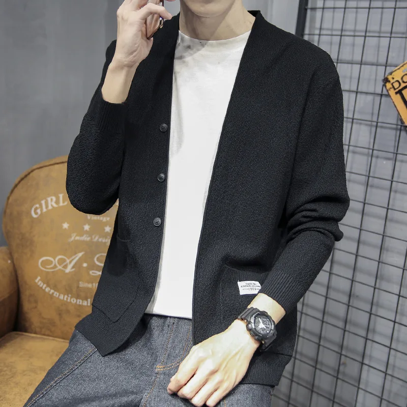 

Новинка! Зимний мужской Falllong рукавами вязать кардиган на пуговицах, Детская свитеры с высоким воротом свободный повседневные пальто новое ...