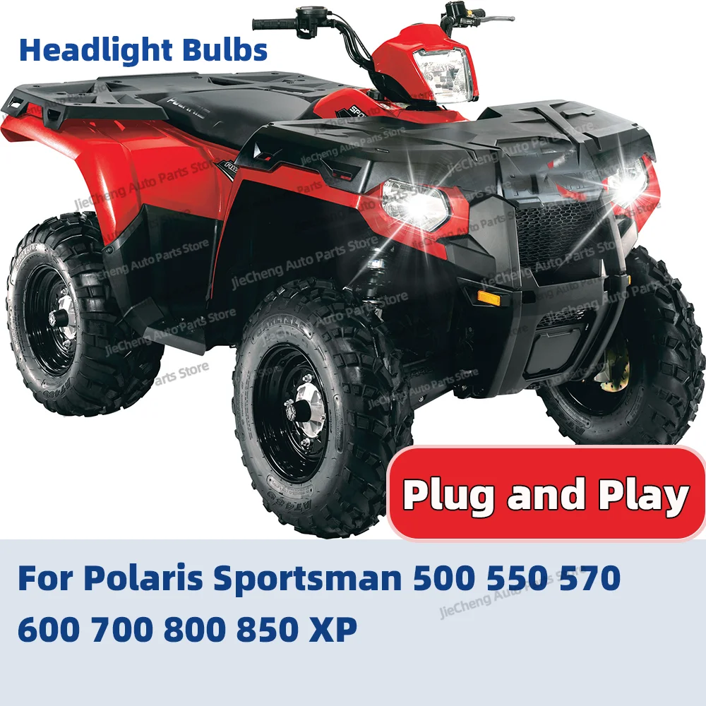 

Светодиодный мотоциклетный фонарь 6000 К, белая лампа, лампы для фар мотоцикла, 12 В для Polaris Sportsman 500 550 570 600 700 800 850 XP