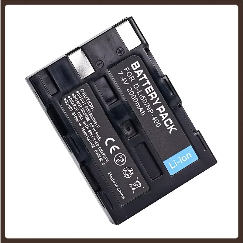 Фото Аккумуляторы 7.4V 2000mAh для Minolta NP-400 A1 A2 A5 A7 A-5D 7D, для Pentax D-LI50 K10D K20 №3