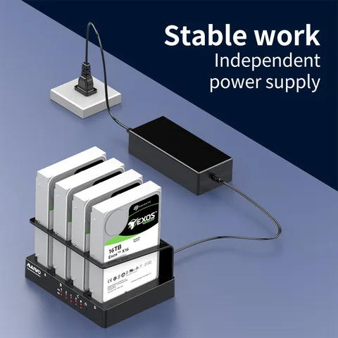 Корпус для внешнего жесткого диска MAIWO 4 Bay, Sata на USB 3,0, 2,5 и 3,5 дюйма, HDD SDD, док-станция, корпус для жесткого диска для ПК