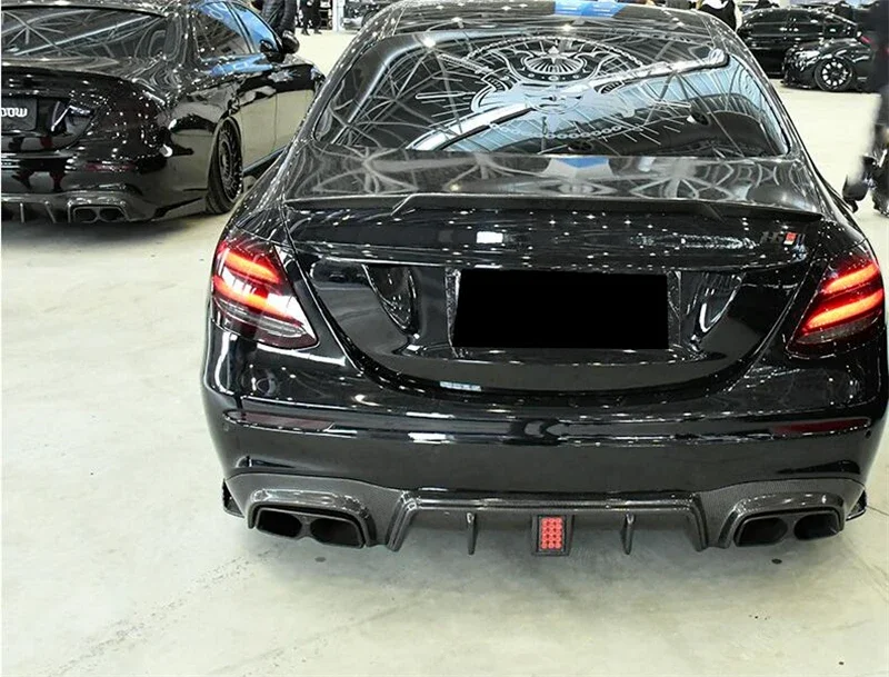 Для Mercedes Benz E Class W213 E200 E260 E300 E63S 2016-2020 Спойлер из настоящего углеродного волокна