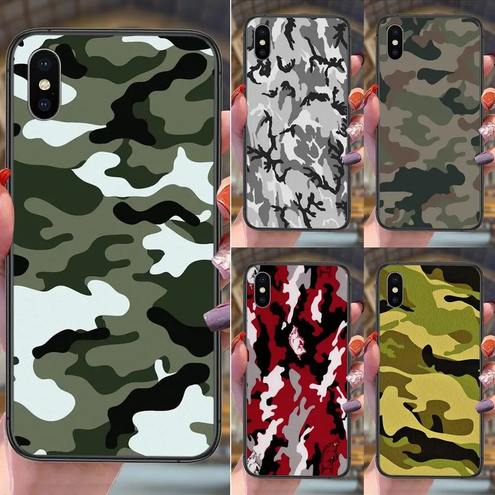 Super Cheap For Redmi K40 9C Nfc 9A 8A 7A K30S K30 Pro Plus 5G Army Camo Camouflage TPU Phone Cases Cover