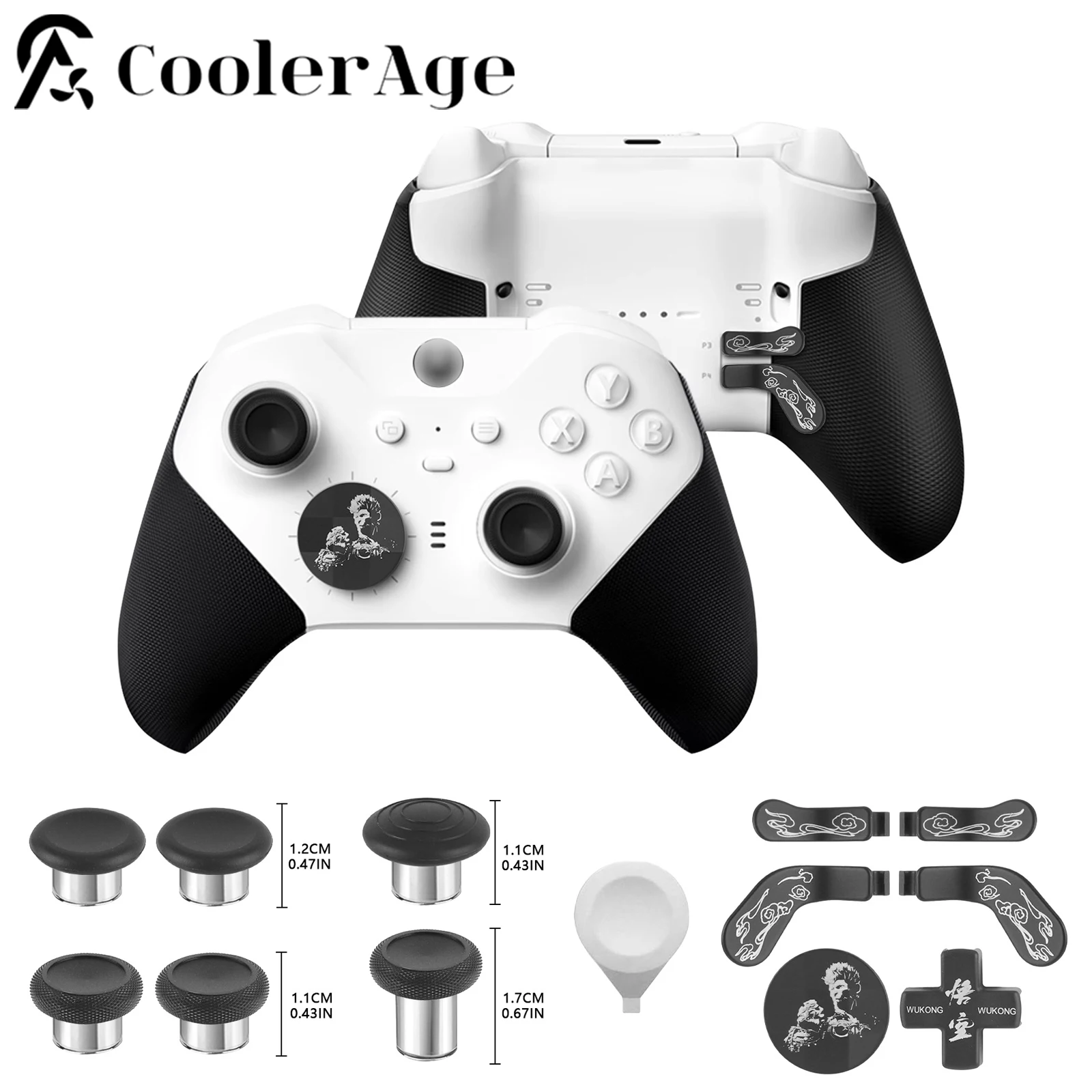 Металлические джойстики 13 в 1 колпачок для джойстика Xbox One Elite Series 2 Goku Controller 6 Swap Stick