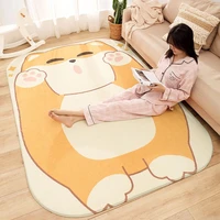 cartoon cute plush rugs for bedroom decor special shaped carpets for living room decoration area rug home fluffy thicken carpet