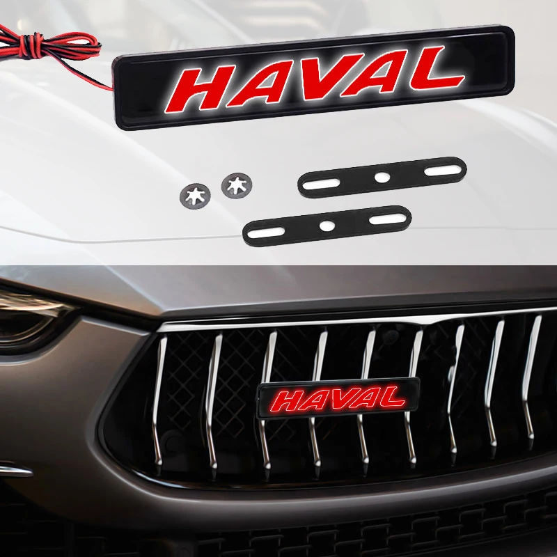

Car Decorative Lights LED Front Hood Grille Emblem Badge Decoration for Haval JOLION 2021 2022 H6 M6 H2S H4 H7 H5 H8 H9 H1 F5 F7