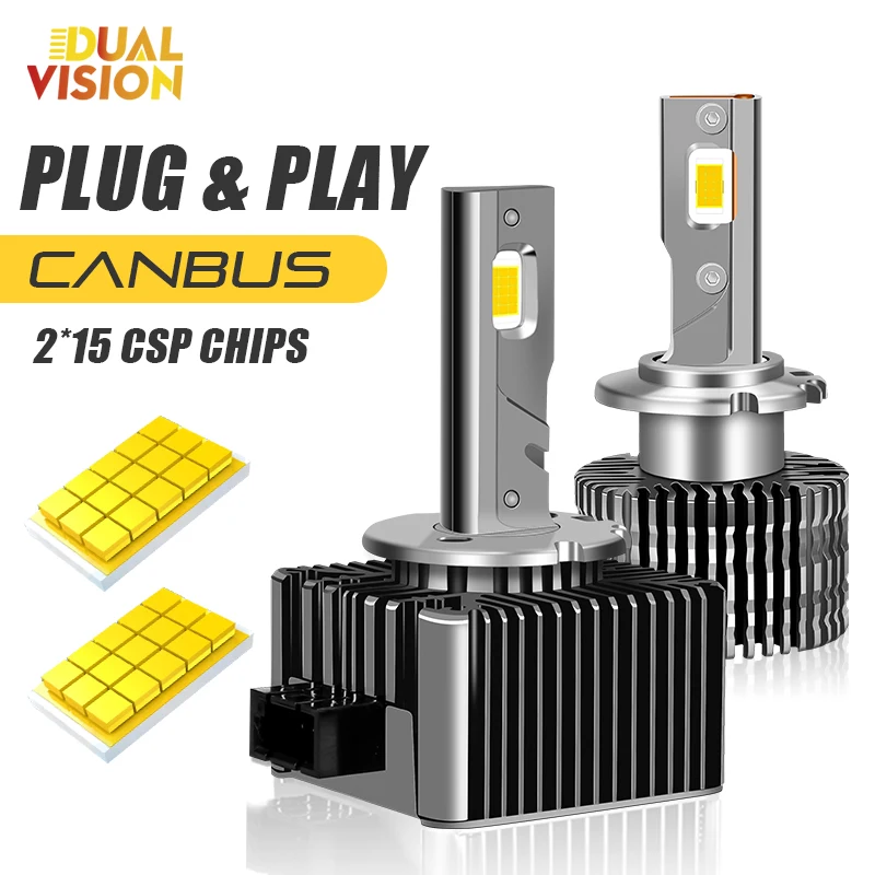

Мощные Светодиодные Лампы Для Фар 4300K D1S D3S Canbus 30000LM CSP Plug & Play 6000K