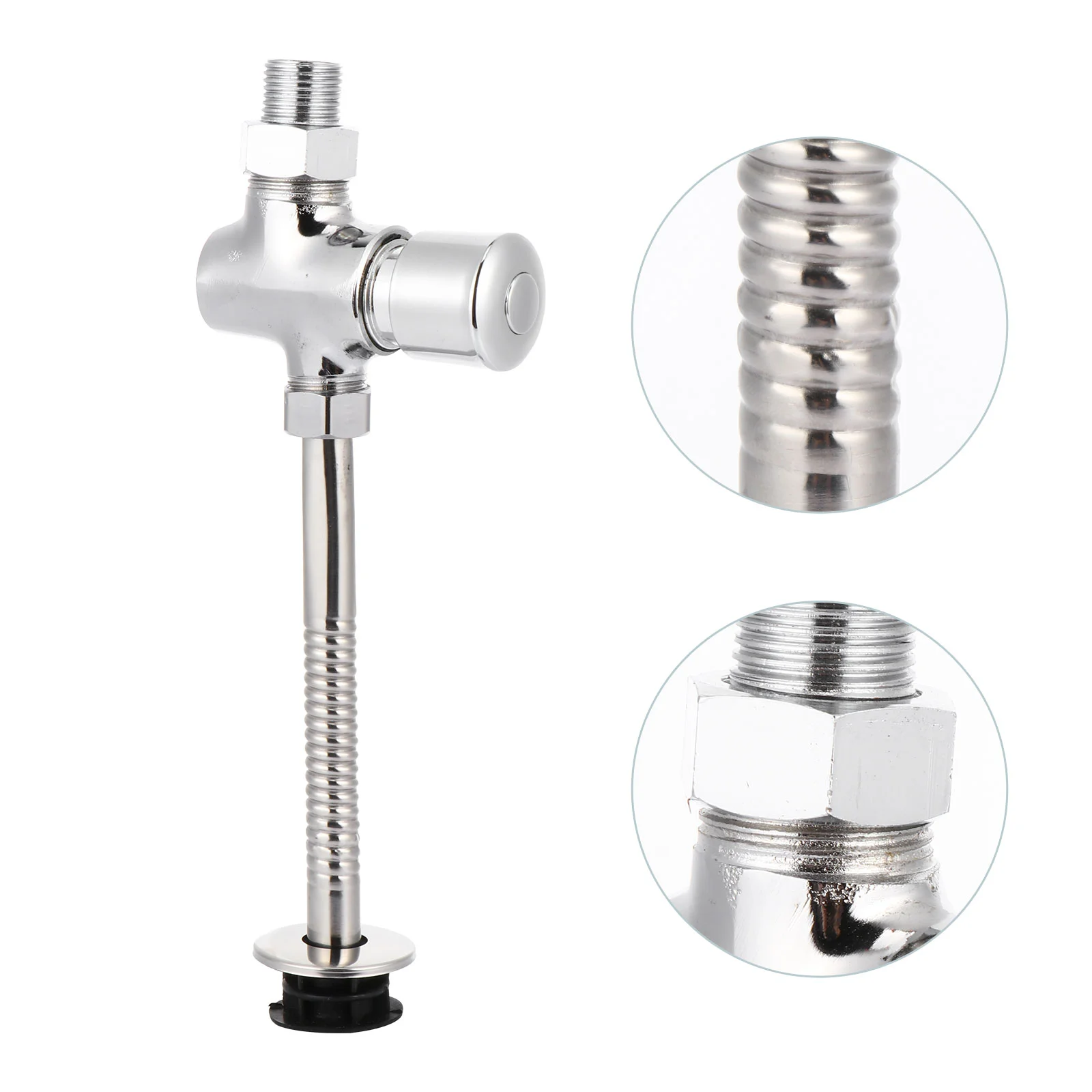 

Flushurinal Manualbutton Hand Flushometer Toilet Flushing Push Bathroom Closing Delany Press Aquaflush Self Automatic Tool