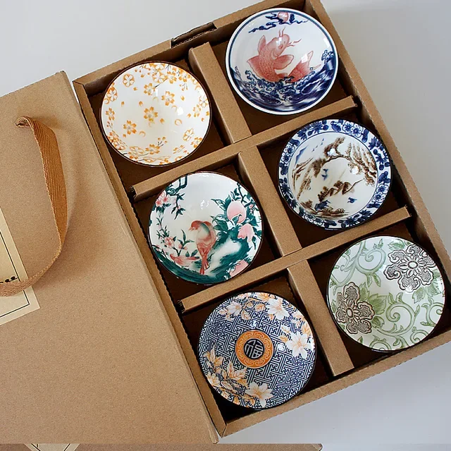 

Китайский фарфоровый чайный сервиз 6 шт.