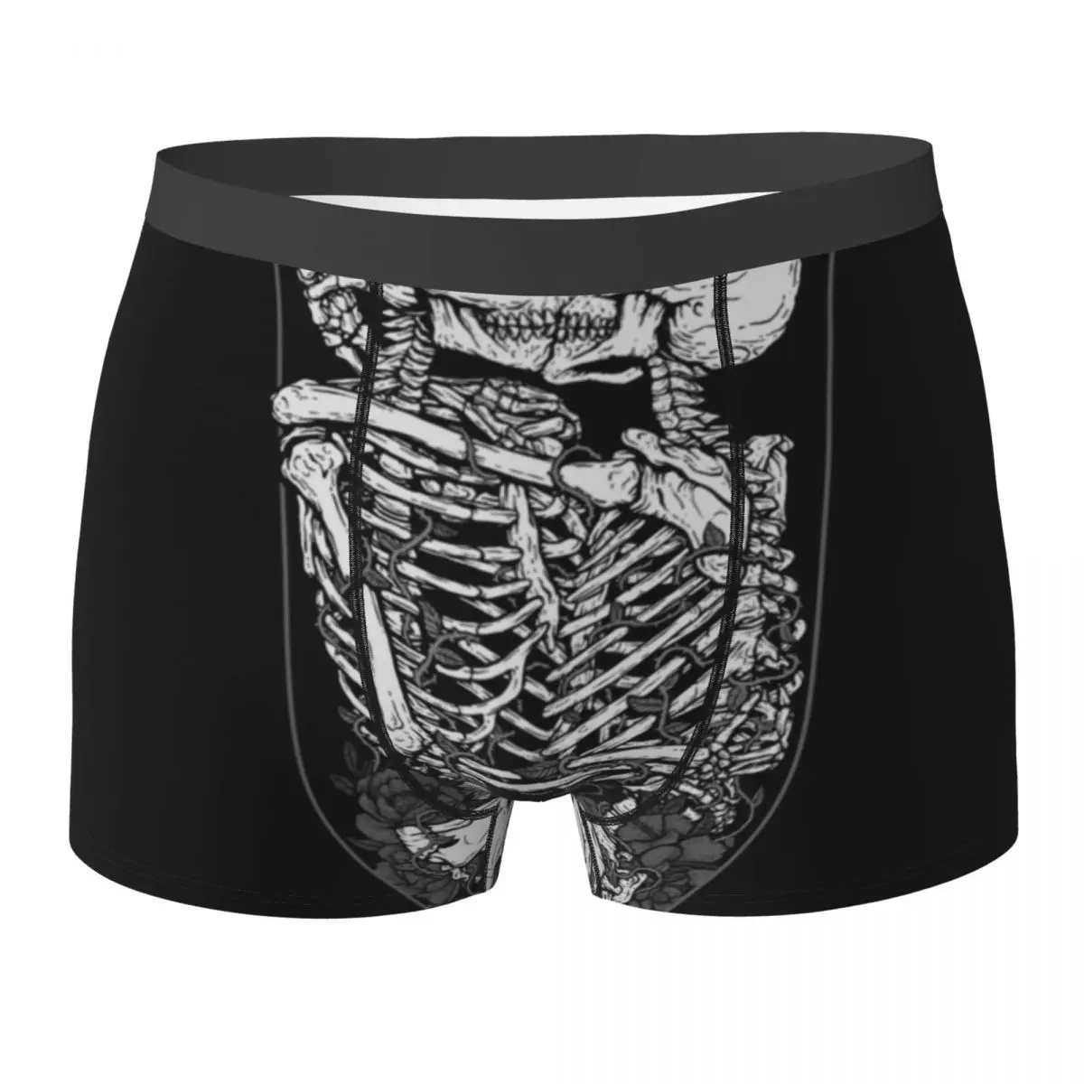 

Skull Underwear The Lovers Breathable Panties Printing Boxer Brief Pouch Men Oversize Boxer Shorts
