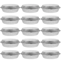 50 sets barbecue aluminum foil pans with lids roasting foil trays household storage holders