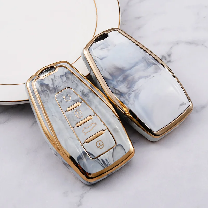 

TPU Car Remote Key Case Cover For Geely Emgrand X7 EX7 Coolray 2019-2020 Auto Styling Fob Accessories Holder Shell