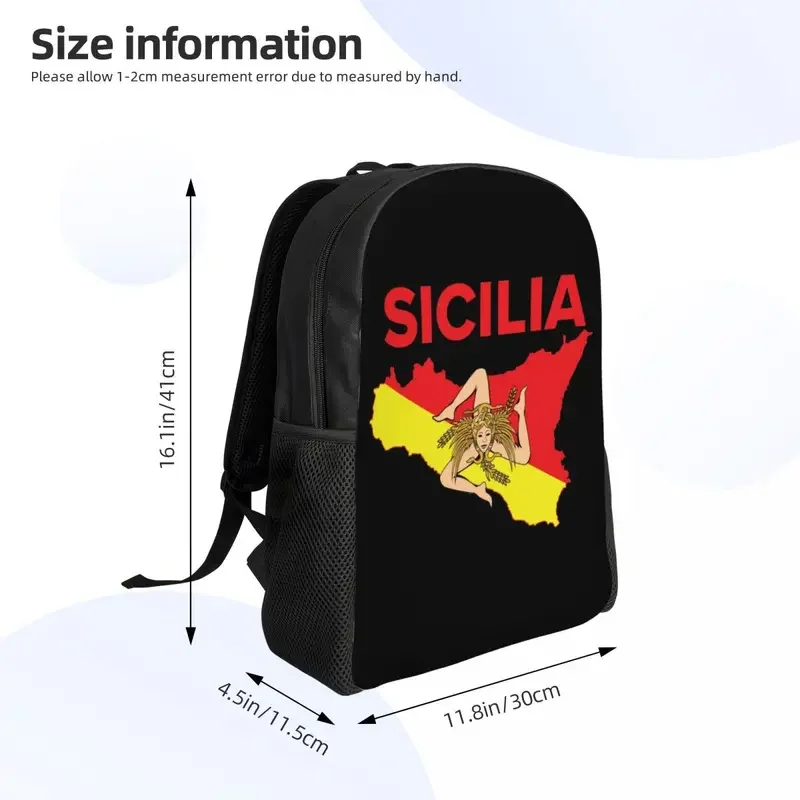 Рюкзак с картой Сицилии Троицы на заказ для мальчиков и девочек Sicilian Pride школьные