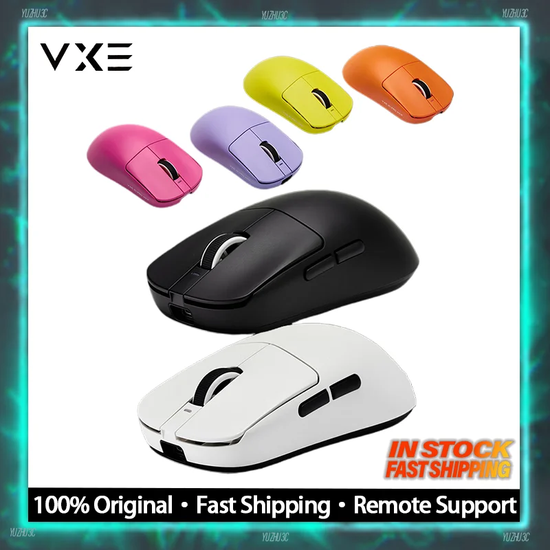 VXE R1 игровая мышь PRO MAX PAW3395 4K опрос BT 2 4G Беспроводная 48G Ультралегкая для игр E-Sport