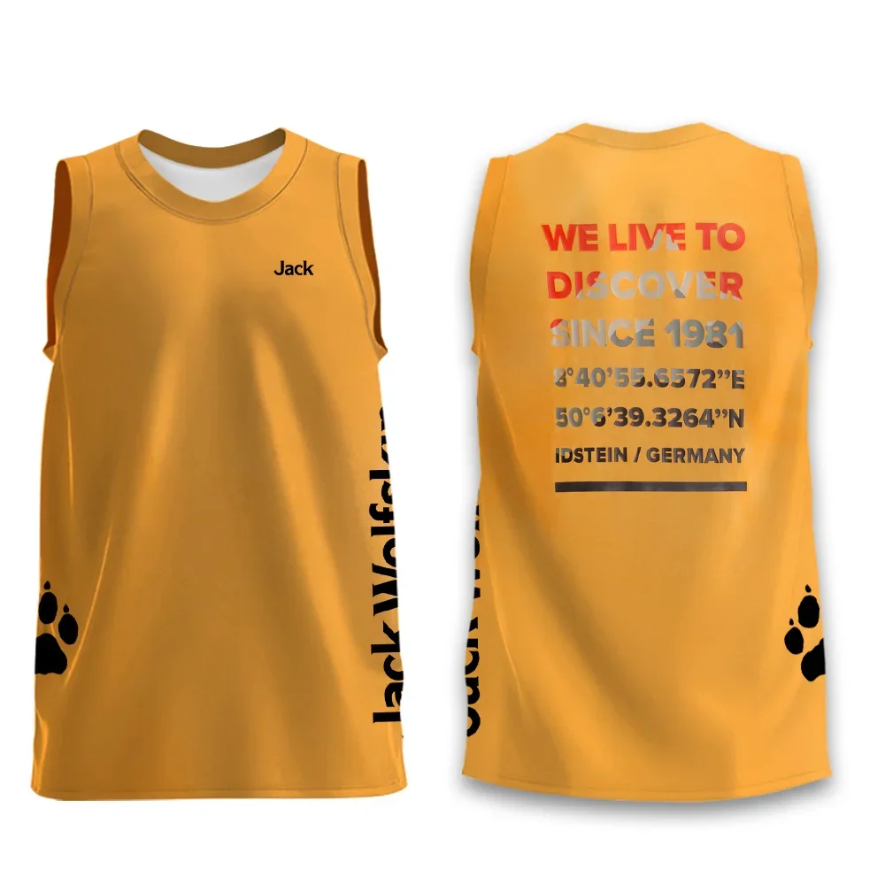 Мужской спортивный жилет с буквенным принтом повседневный Быстросохнущий для